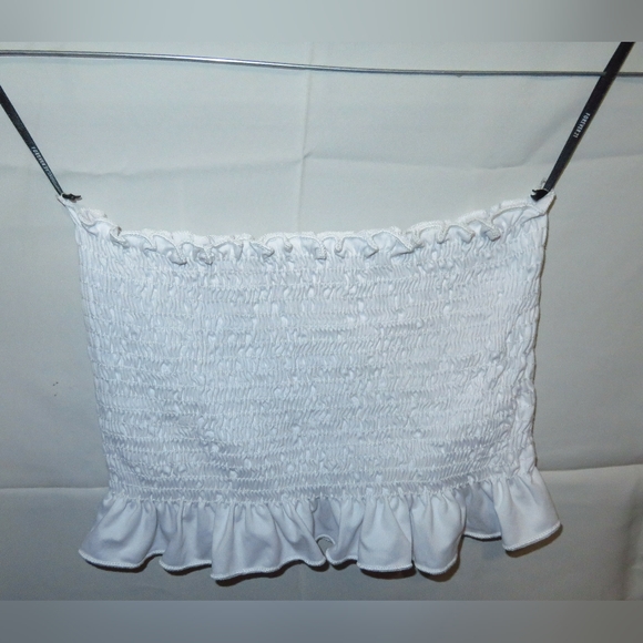 Lot of 3 Small White Forever 21 Crop/Tube Tops - Picture 4 of 6